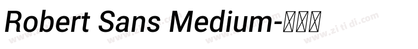 Robert Sans Medium字体转换